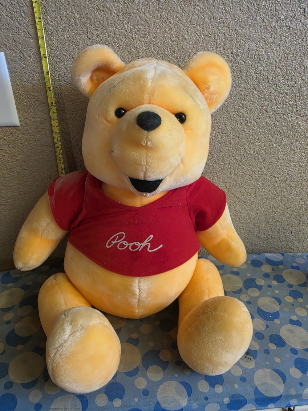 Vintage Disney Parks Winnie the Pooh Plush - 18" - Made in Korea
